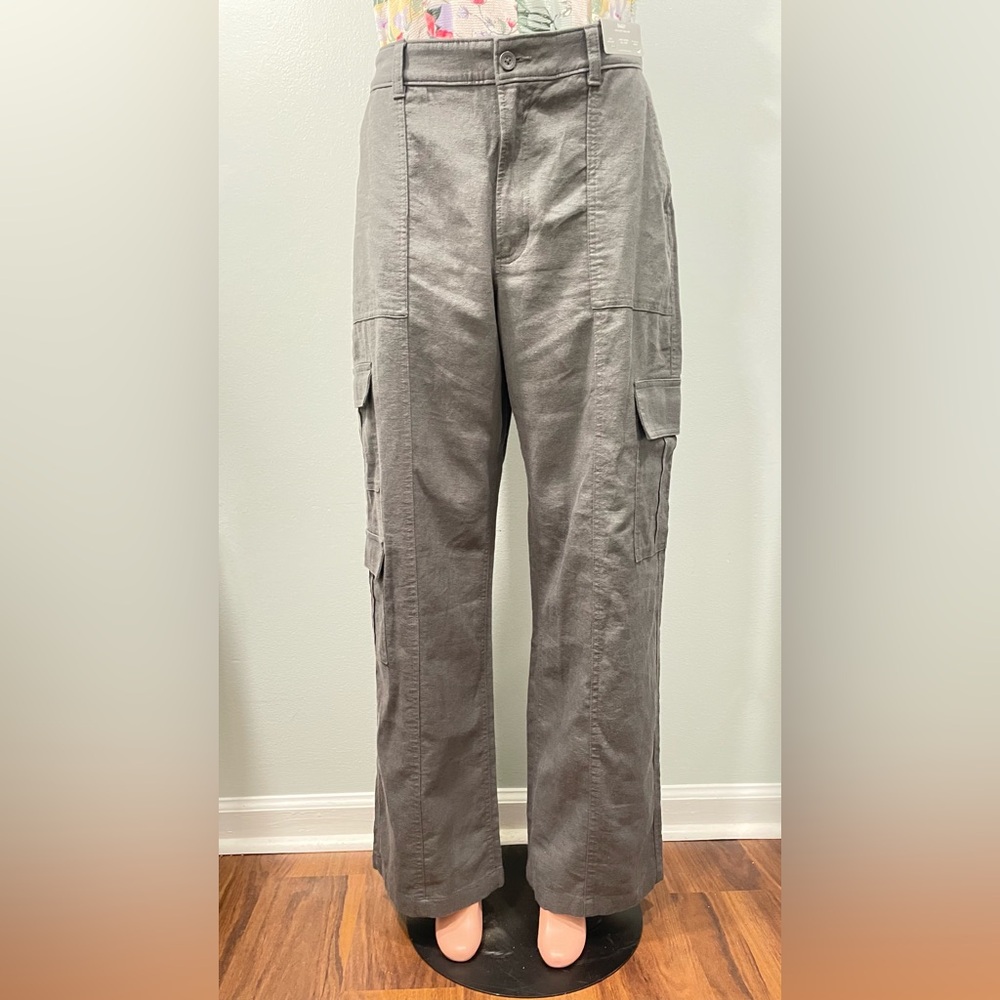 Hollister Women's Gray Cargo BAGGY